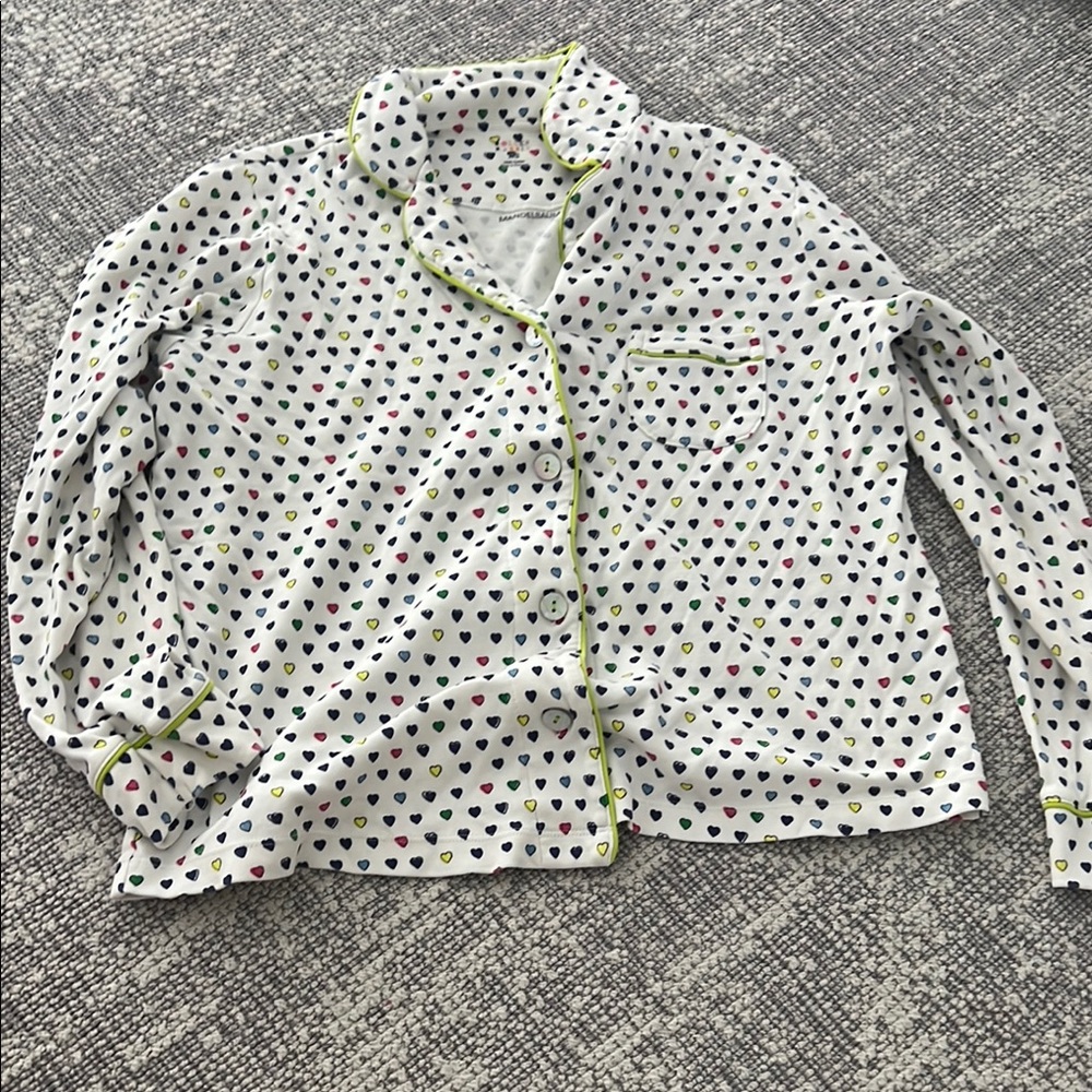 Roller Rabbit Multicolor Heart Print Top